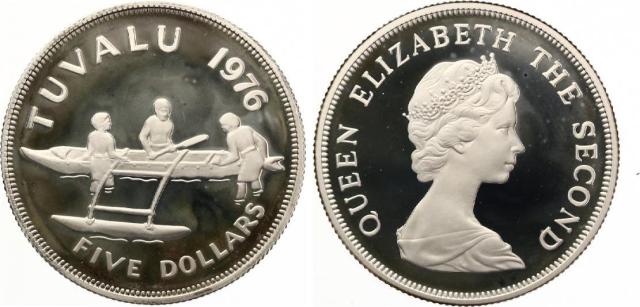 Tuvalu $5 1976